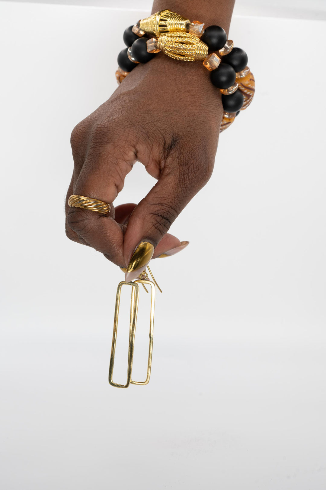 Brass Cathedral Earring