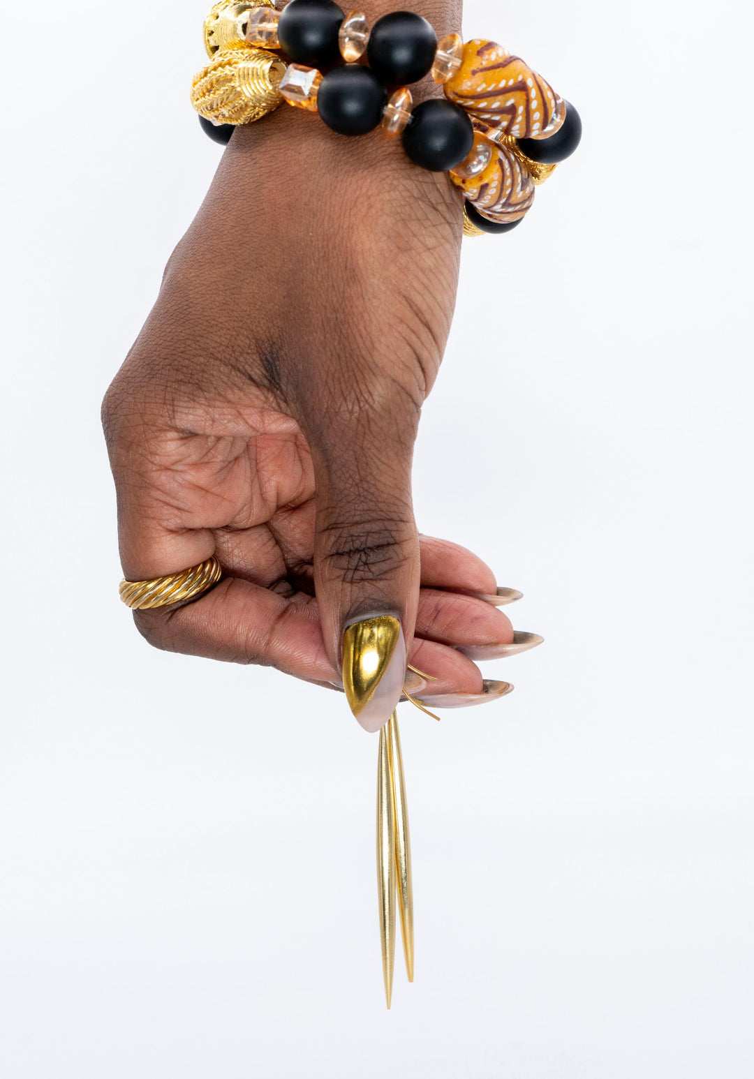 Brass Drop Earrings