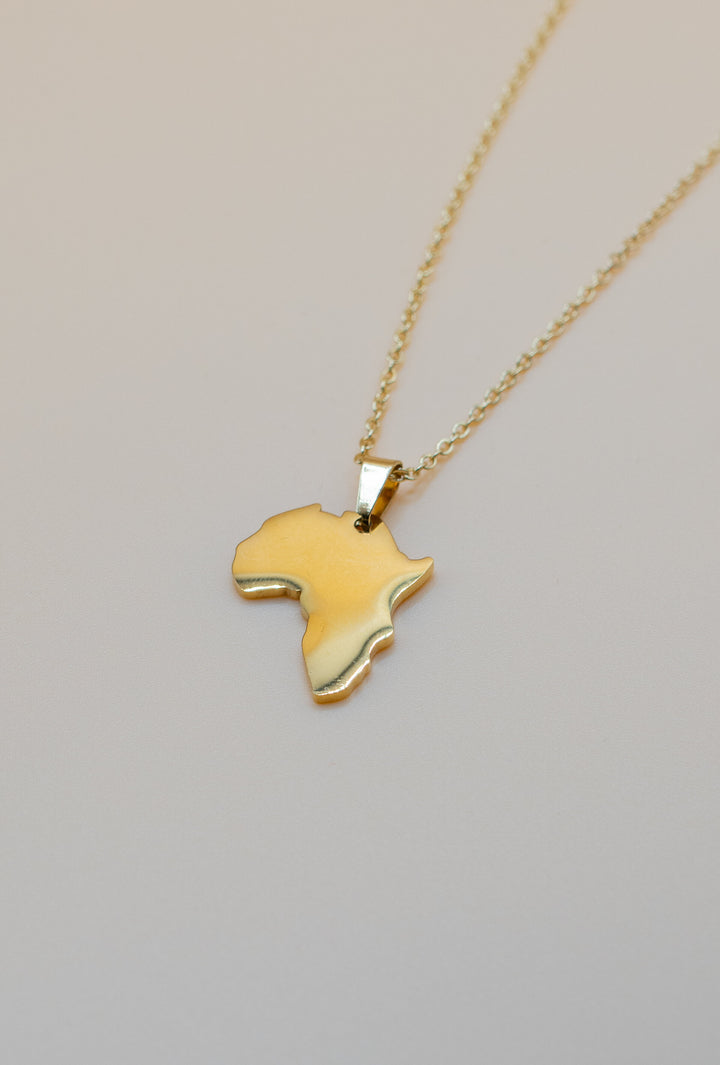 Africa Continent Necklace