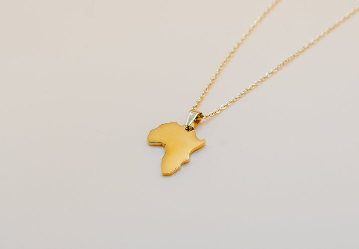 Africa Continent Necklace