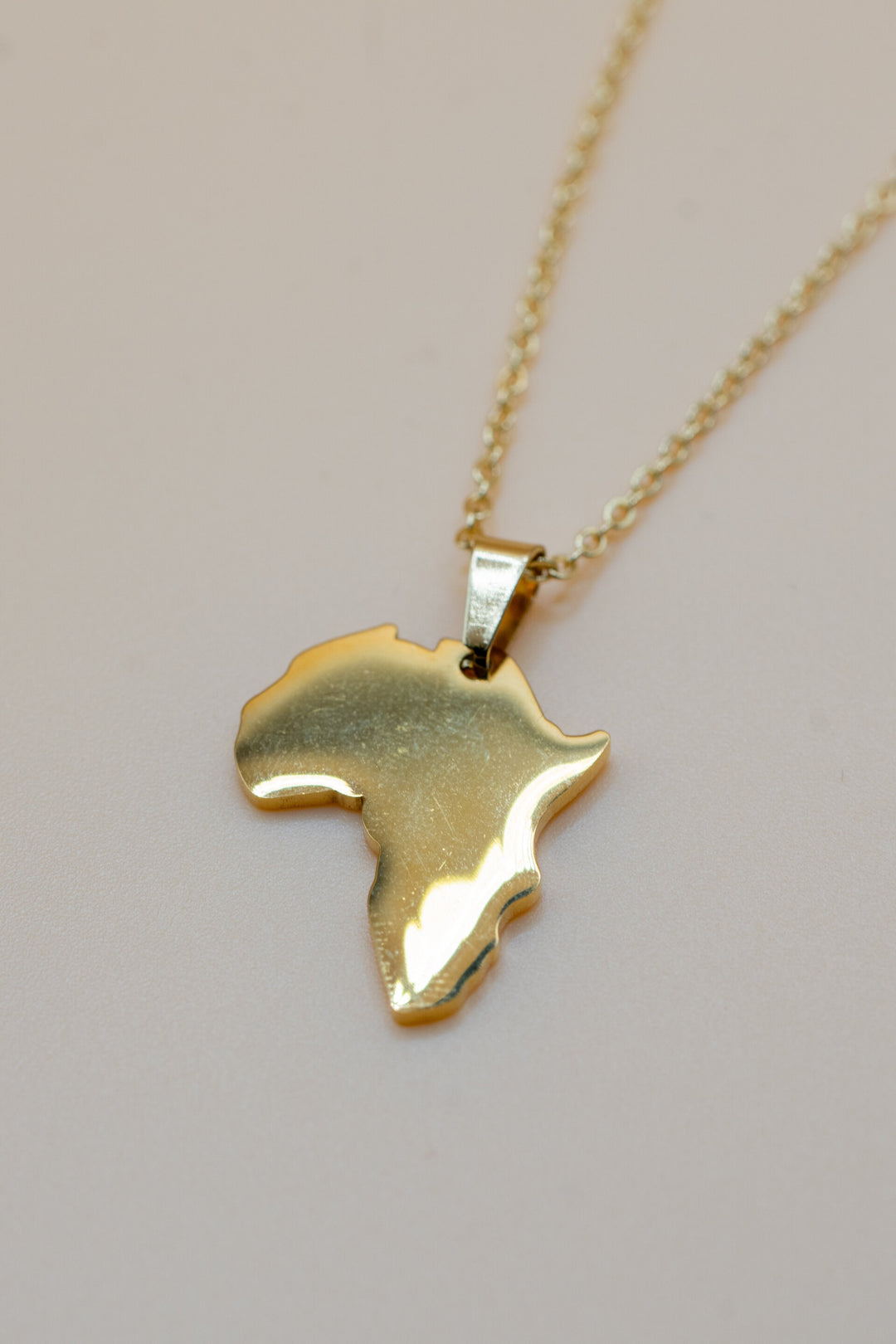 Africa Continent Necklace