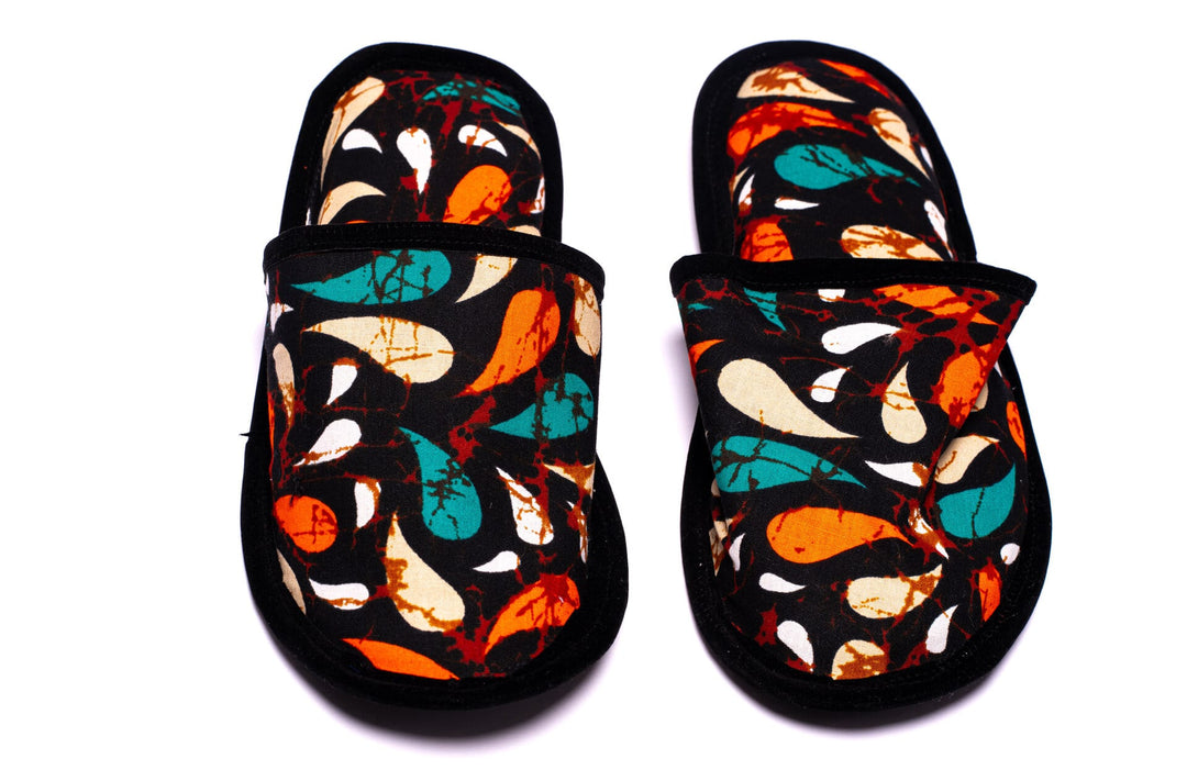 Ankara Flora Luxe Slippers