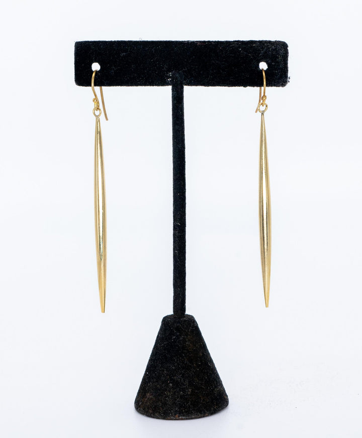 Brass Drop Earrings
