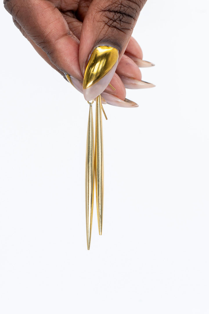 Brass Drop Earrings