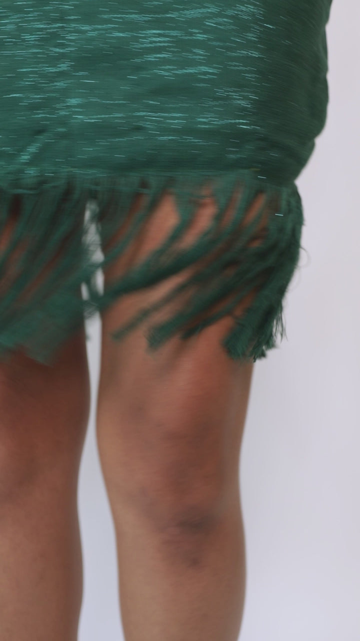 Adinkra Kente Fringe Skirt