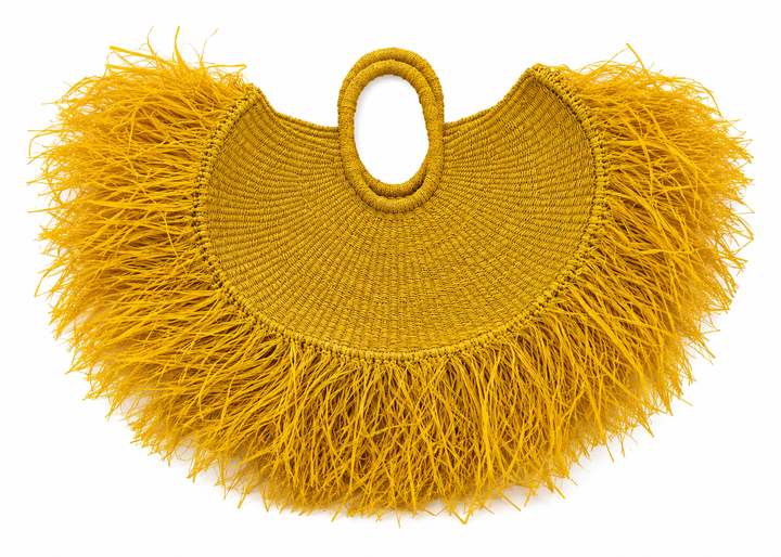 Statement Raffia Bag