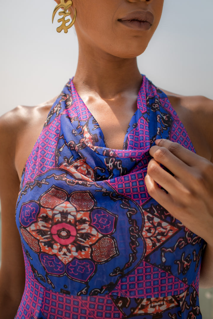 Sheer Radiance Maxi Dress