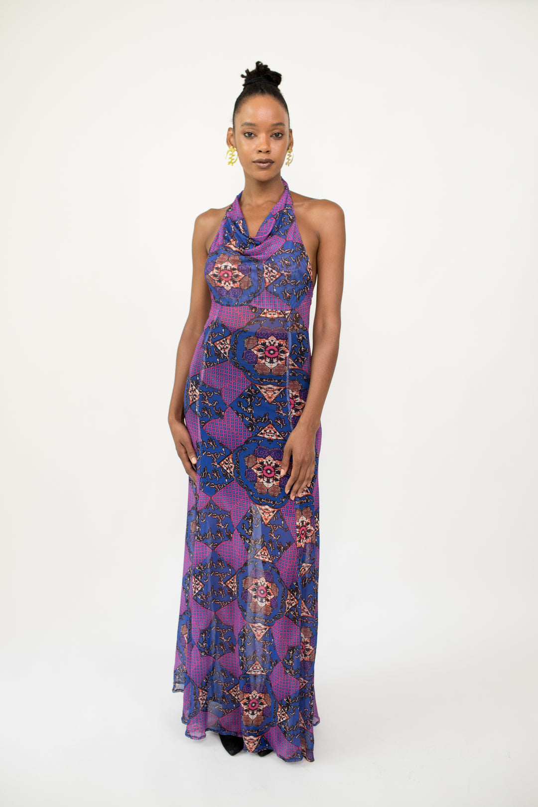 Sheer Radiance Maxi Dress