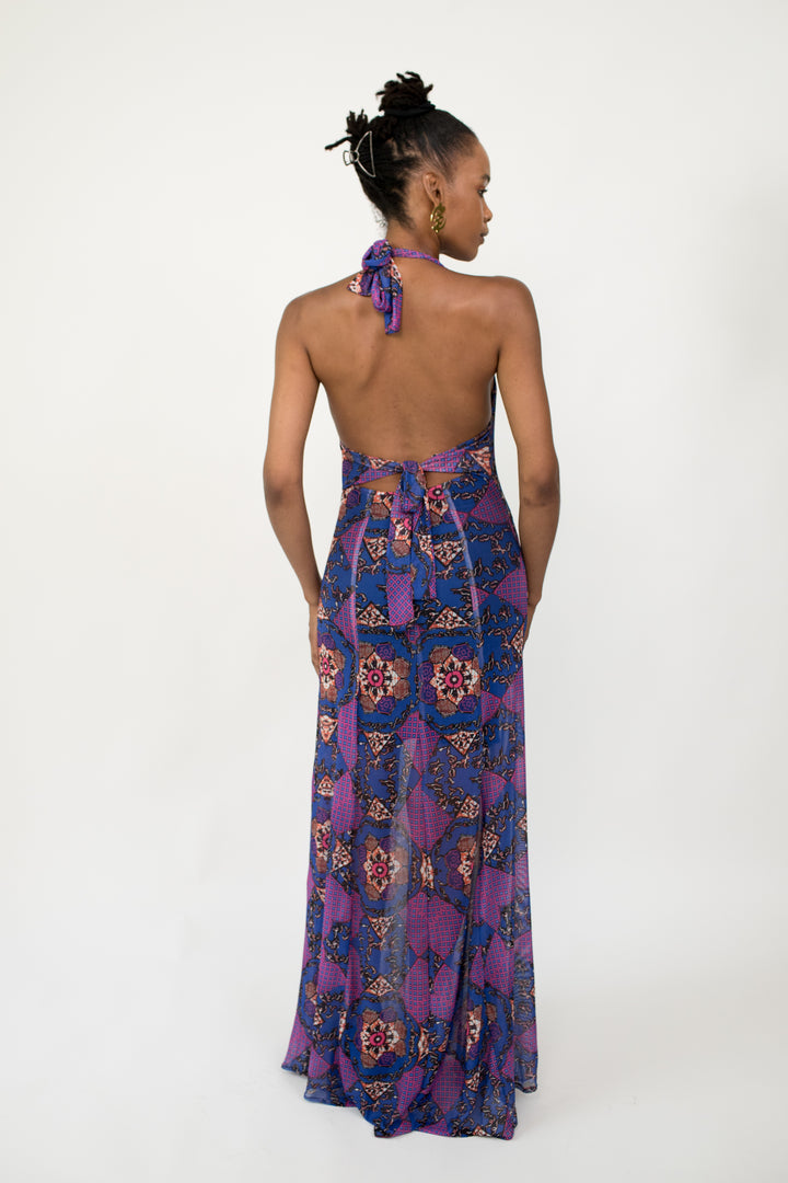 Sheer Radiance Maxi Dress