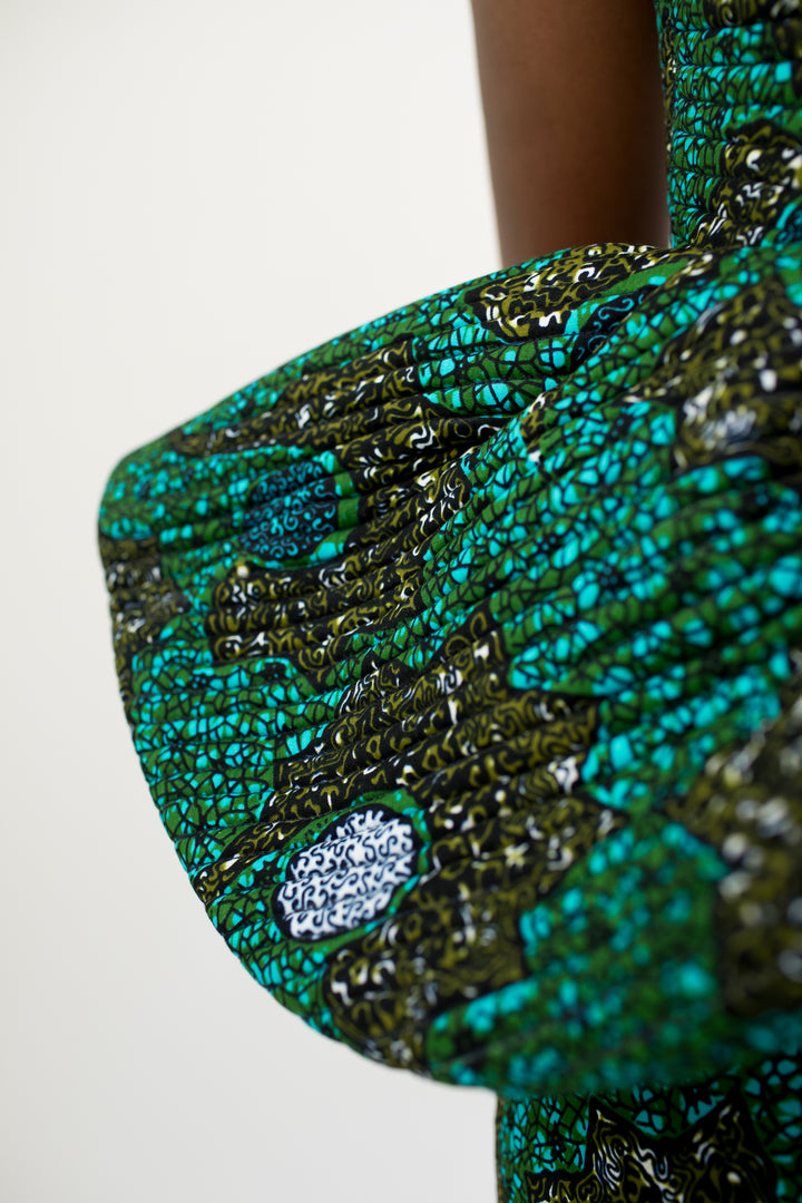 Ankara Corset Peplum Top