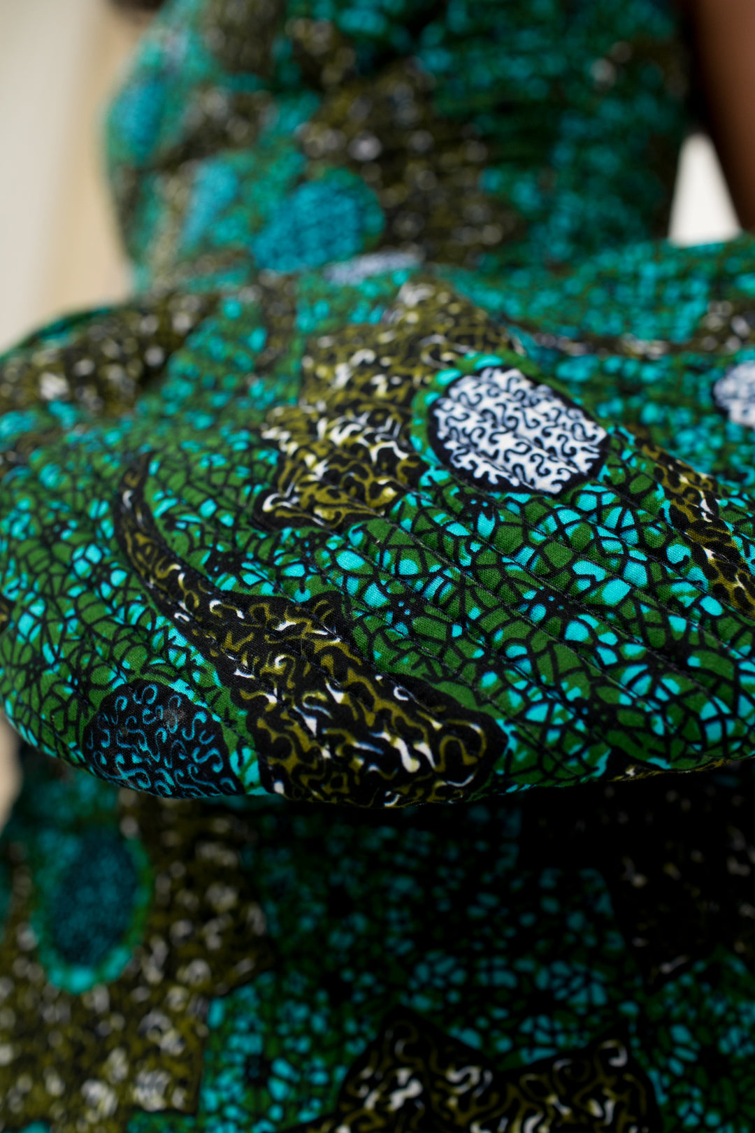 Ankara Corset Peplum Top
