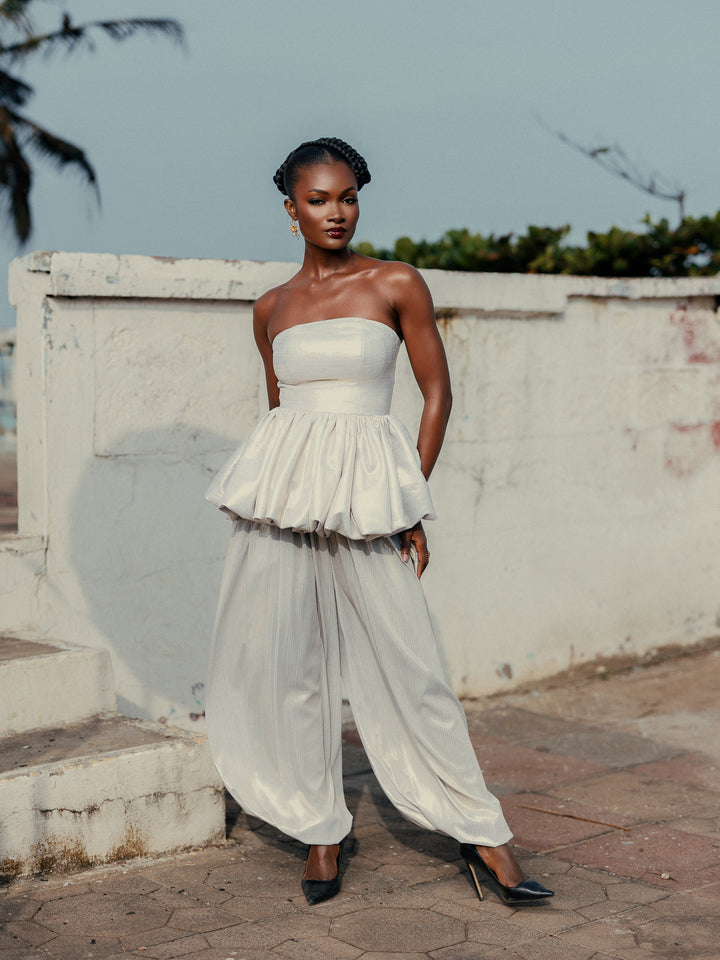 The Shika Peplum Two-Piece Set