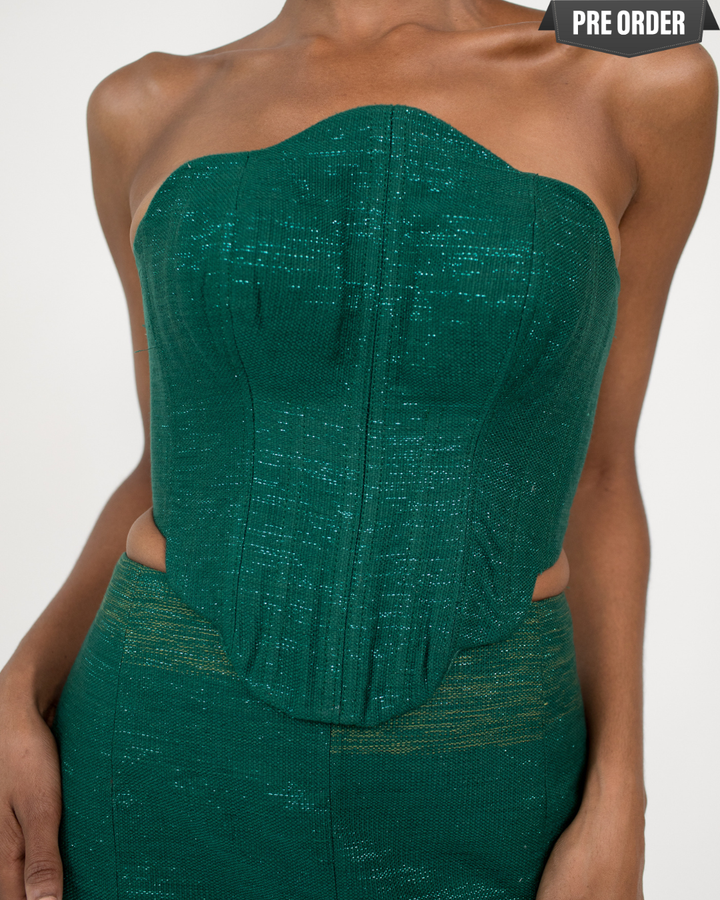 Adinkra Kente Corset Top