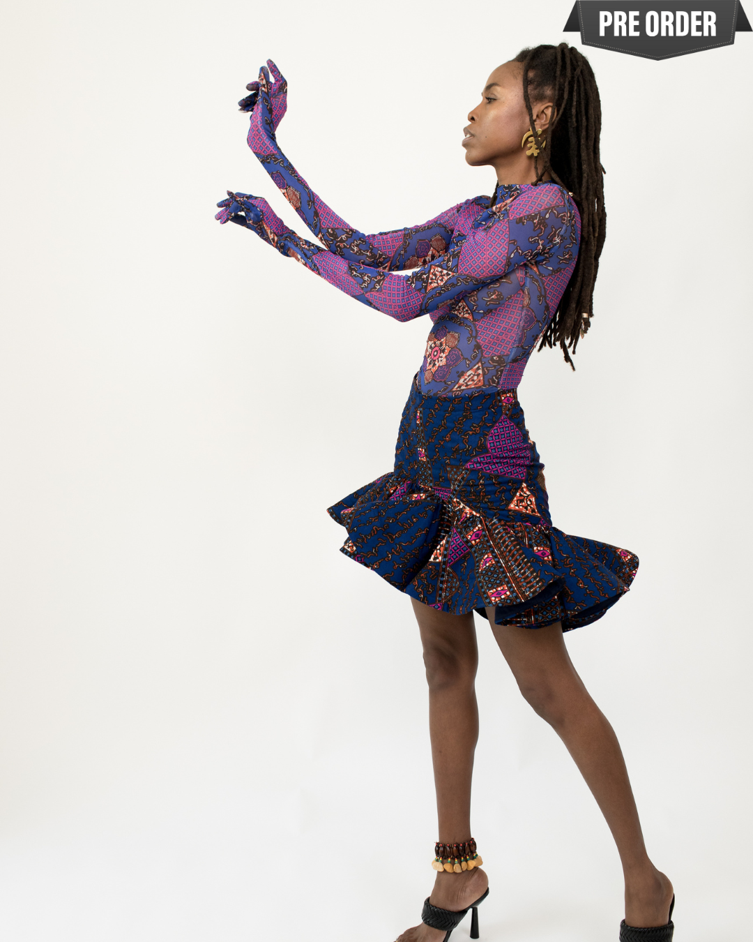 Glow Mesh Top with Glove