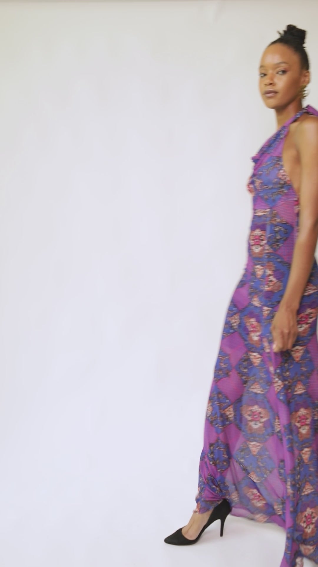 Sheer Radiance Maxi Dress