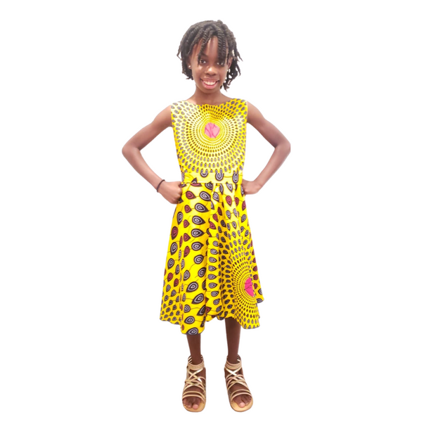 Kids African Print Dress
