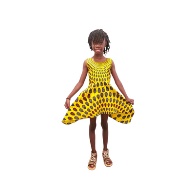 Kids African Print Dress