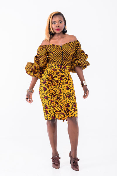 Love Trail Pencil Skirt