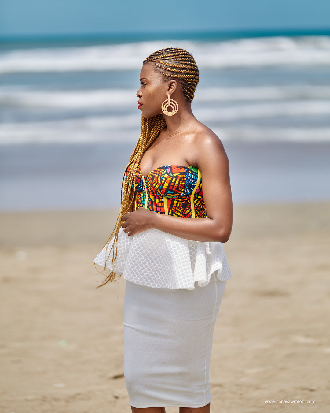 African Print Janett Corset Top - ShopperBoard